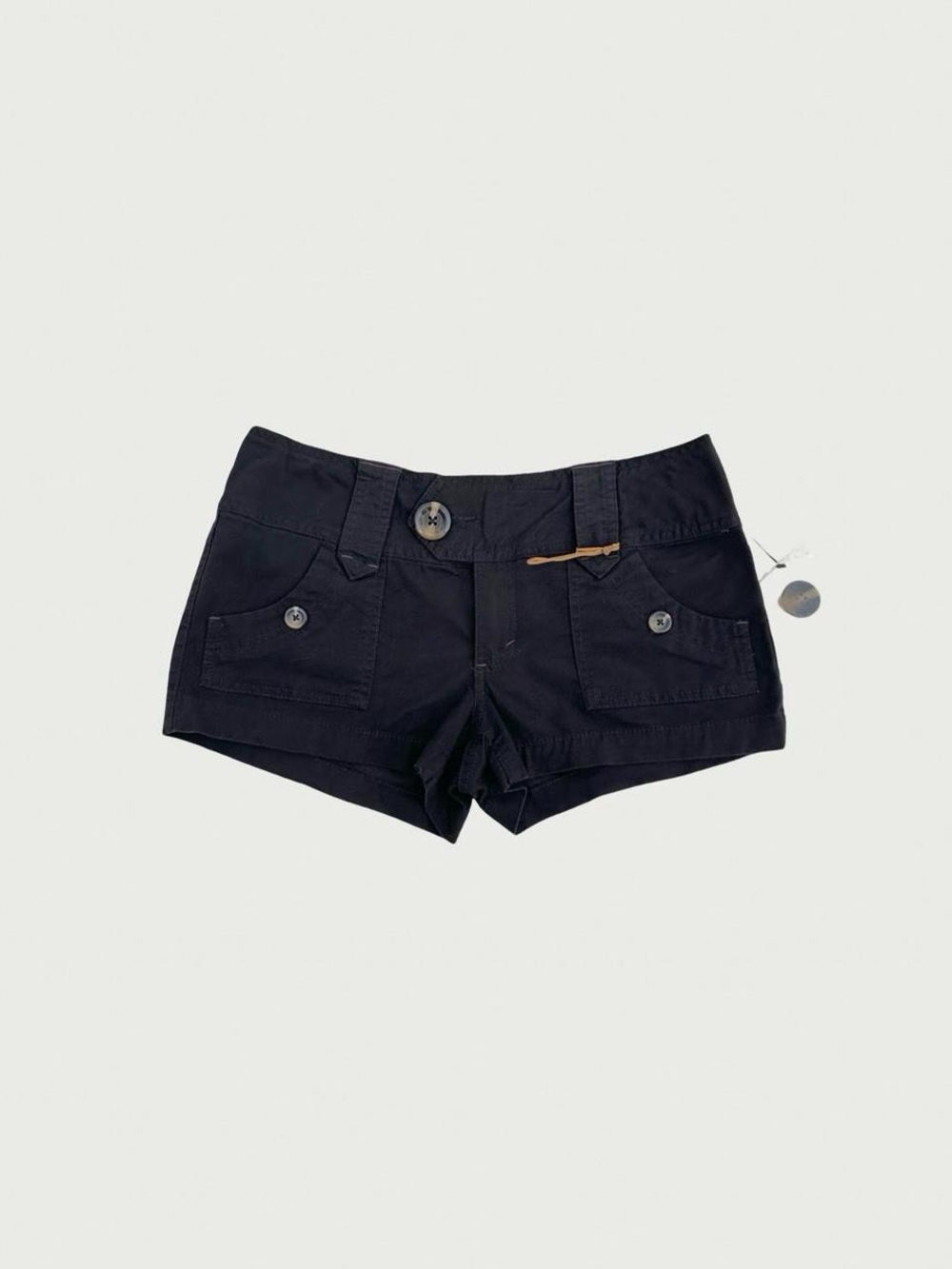Low Rise Button Shorts